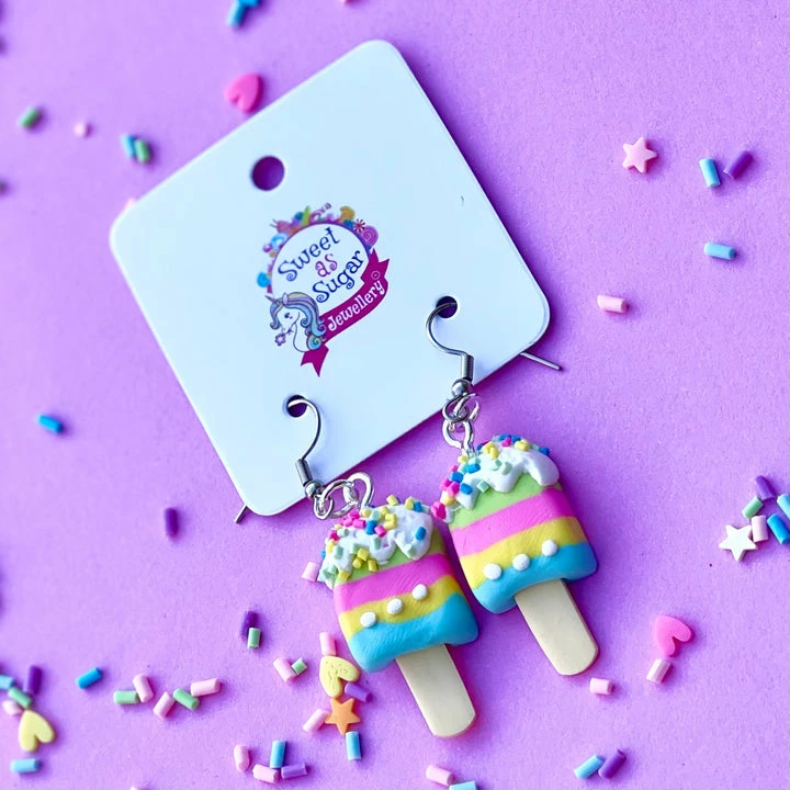 Sweet As Sugar Jewellery Stripped Ice Cream Dangle Earrings 3 Sweet As Sugar Jewellery Stripped Ice Cream Dangle Earrings