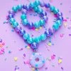 Sweet As Sugar Jewellery Purple Donut Beaded Necklace