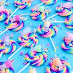 Sweet As Sugar Jewellery Giant Lollipop Chain Necklace With Milkshake