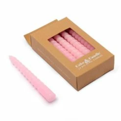 Cake And Candle Big Spiral Candles - 10 Pack