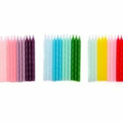 Cake And Candle Spiral Candles - 24 Pack