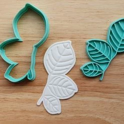 Cutters, Embossers, Debossers Stem With Leaves Cutter & Embosser Set By 3 Lil Bugs