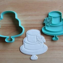 Wedding Cake Cutter & Embosser Set By 3 Lil Bugs